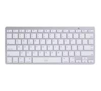 Ewent EW3168 - Clavier - Bluetooth - AZERTY - Belge - blanc, argent G