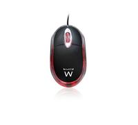 Ewent EW3174, Mini Souris Optique, 1 000 dpi, câble de 1,15 m