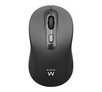 Ewent EW3218 Souris sans Fil Optique 800/1200/1600 DPI, Click Silencieux, Récepteur Nano USB-A, Interrupteur on/Off, Noir