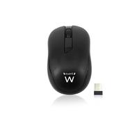 Ewent EW3223 Souris Sans Fil avec Capteur Optique 1000 dpi-Nano Récepteur USB Noir