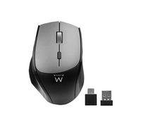 Ewent EW3245 - Souris - pour droitiers - 7 boutons - sans fil - 2.4 GHz - récepteurs sans fil USB / USB-C - noir