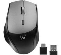 Ewent Souris Sans Fil Bluetooth et Wireless, Deux récepteurs Nano USB A et USB C, Clés Silencieuses, 2400 DPI, Portable Souris Sans Fil pour MacBook/Tablette/iPad/Ordinateur Portable/PC/Notebook, Noir