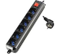 Ewent EW3924 Rallonge 1,5 m 6 sorties AC Noir