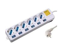 Ewent EW3932 6-fache Steckerleiste avec parafoudre