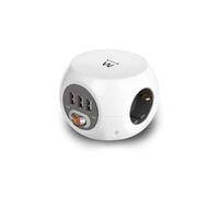 Ewent Bloc d'alimentation EW3939 coupe-circuit CA 250 V 4000 W 3x USB Type-A 1,5 m Blanc