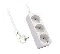 Ewent Ew3959 3 prises multiprises 1.5 M Noir One Size / EU Plug 220V Noir One Size