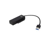 Ewent EW7018 - Contrôleur de stockage - 2,5 po./3,5 po. partagé - SATA 6Gb/s - USB 3.1 - noir