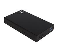 Ewent EW7056 Boîtier Externe pour Disque Dur HDD SATA 3,5" USB 3.1 Compatible avec systèmes Windows et Mac Noir