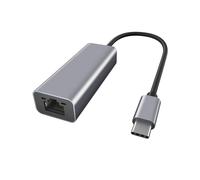 Ewent Adaptateur Ethernet USB-C EW9818 – Gigabit 1000Mbps RJ45, Aluminium PC/Mac/iPad Pro