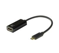 Ewent EW9823 câble vidéo et adaptateur 0,15 m USB Type-C HDMI Type A (Standard) Noir