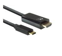 Ewent EW9824 câble vidéo et adaptateur 2 m USB Type-C HDMI Type A (Standard) Noir - Neuf