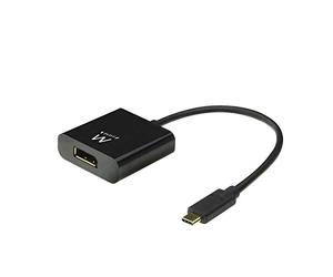 ewent EW9825 Câble USB-C vers Displayport USB-C Longueur 0,15 m Convertisseur 4K @ 60 Hz pour connecter Un Moniteur supplémentaire à Un Ordinateur Portable