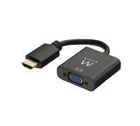 Ewent EW9864 câble vidéo et adaptateur 0,2 m HDMI VGA, 3.5mm Noir