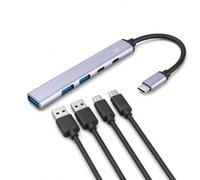 Ewent Hub 3.0, 5-in-1 Multi-Port Dock, 5-Port Adapter 1x PD100W, 1x USB-C, 3X USB-A,Docking Station Compatible avec Laptop, Desktop PC, MacBook Pro/Air, iPad, iPhone, Samsung