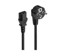Ewent IEC320 C13 H05VV-F Câble d'alimentation pour PC, Moniteur, Téléviseurs, Vidéoprojecteurs, IEC320 C13 H05VV-F 3 Broches, 5 mètres, Noir