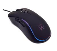 Ewent PL3302 Souris Optique LED Gaming RGB 3600 DPI Souris de Jeu 7 Touches avec éclairage RVB Noir