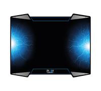Ewent PL3340 tapis de souris Tapis de souris de jeu Noir, Bleu, Argent