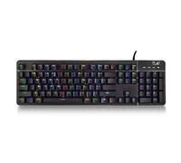 Ewent PL3350 Clavier USB QWERTY Anglais Noir - Claviers (Standard, USB, Clavier Mécanique, QWERTY, LED RGB, Noir)