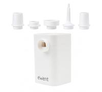 Ewent Pompe à Vide Portable pour Sacs de Rangement, Pompe Électrique Compacte avec 5 Embouts, pour Compresser Vêtements, Couvertures, Valises et Sacs de Voyage, Blanche