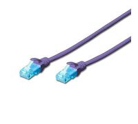Ewent Réseau Cordon Patch U/UTP CAT 5e AWG 26/7 2 Connecteurs RJ45 1 M Violet