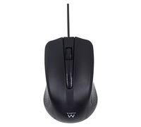 Ewent - Souris - ergonomique - droitiers et gauchers - optique - 3 boutons - filaire - USB