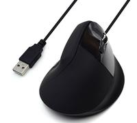 Ewent Souris Ergonomique Verticale USB-A Optique, Récepteur Ultra-Compact,Plug&P