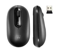 Ewent Souris sans Fil Bluetooth et Wireless, Double Connexion Bluetooth 5.0+2.4Ghz, Clés Silencieuses, Portable Souris sans Fil pour MacBook/Tablette/iPad/Ordinateur Portable/PC/Notebook, Noir