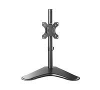 Ewent Support Ecran PC, Support Moniteur pour Écrans LCD LED de 13 à 32 Pouces, Support de Moniteur Simple avec Base Solide, Inclinaison réglable ± 45°, pivotement 360°, VESA 75/100 mm, jusqu'à 8 kg