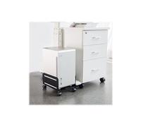 Ewent Support pour ordinateur de bureau EW1291 - avec 4 roues pivotantes, base réglable, noir
