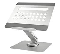 Ewent Support Ordinateur Portable 10-16" Réglable en Alliage d'Aluminium, Support avec Docking Station pour PC 7-en-1, Refroidissement Rapide, Pliable Ergonomique Rotation à 360°, Base Antidérapante