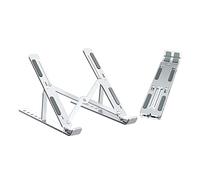 Ewent Support Ordinateur Portable - Support Facilement Pliable, Niveaux Réglables - Support Ordinateur en Aluminium - Convient aux Ordinateurs Portables de 10 à 15,6 Pouces