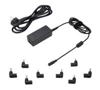 Ewent Universal Chargeur 45W pour Ordinateur Portable, avec 8 Connector (NO USB-C) pour Samsung, Acer, HP, ASUS, Toshiba, Protection SCP/OVP/OTP/OCP, DC Cable 1.5m - AC Cable 1.5m