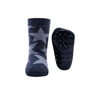 EWERS Chaussettes 'Sterne' gris / anthracite, Taille 17-18