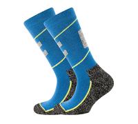 EWERS Chaussettes aqua / anthracite / pomme / vert fluo, Taille 39-42