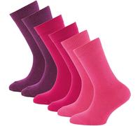 EWERS Chaussettes aubergine / rose / rose foncé, Taille 23-26