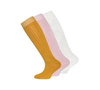 EWERS Chaussettes beige / jaune d'or / rose clair, Taille 23-26