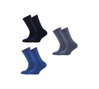 EWERS Chaussettes bleu / bleu marine / gris chiné, Taille 39-42