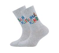 EWERS Chaussettes bleu / gris chiné / vert / rouge sang, Taille 27-30