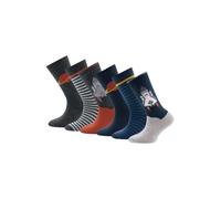 EWERS Chaussettes bleu marine / rouille / anthracite / gris chiné, Taille 23-26