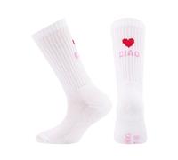 EWERS Chaussettes 'Ciao Amore' rose / rouge / blanc, Taille 23-26