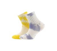 EWERS Chaussettes citron vert / violet foncé / blanc, Taille 35-38