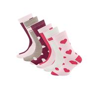 EWERS Chaussettes crème / gris / violet / rose / rouge, Taille 27-30