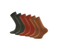 EWERS Chaussettes cuivre / rouge rouille / noir, Taille 35-38