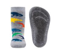 EWERS Chaussettes 'Dinos' bleu marine / gris chiné / orange foncé / rouge sang, Taille 27-28