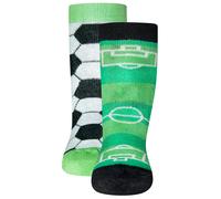 EWERS pack de 2 chaussettes de football SoftStep, chaussettes avec semelle en caoutchouc antidérapante pour garçons, 2 paires de chaussettes antidérapantes pour enfants, taille23-24