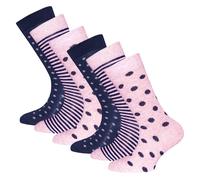 EWERS Chaussettes marine / rose, Taille 39-42