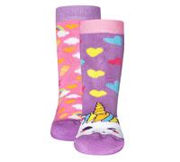 EWERS Chaussettes mélange de couleurs / framboise, Taille 35,5-38