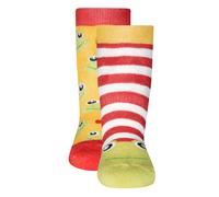 EWERS Chaussettes or / vert pastel / rouge carmin, Taille 18-19