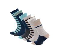 EWERS Chaussettes 'Retro- Chic' beige / bleu marine / azur / gris / gris foncé / menthe, Taille 35-38