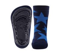 EWERS Chaussettes 'Sterne' bleu / bleu marine, Taille 29-30